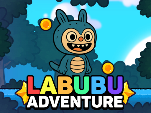 A fast-paced moment from Labubu Adventure, one of the Labubu games where players explore platforms and overcome obstacles