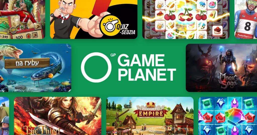 Ringier Axel Springer Polska GamePlanet gaming platform featuring a diverse selection of HTML5 games