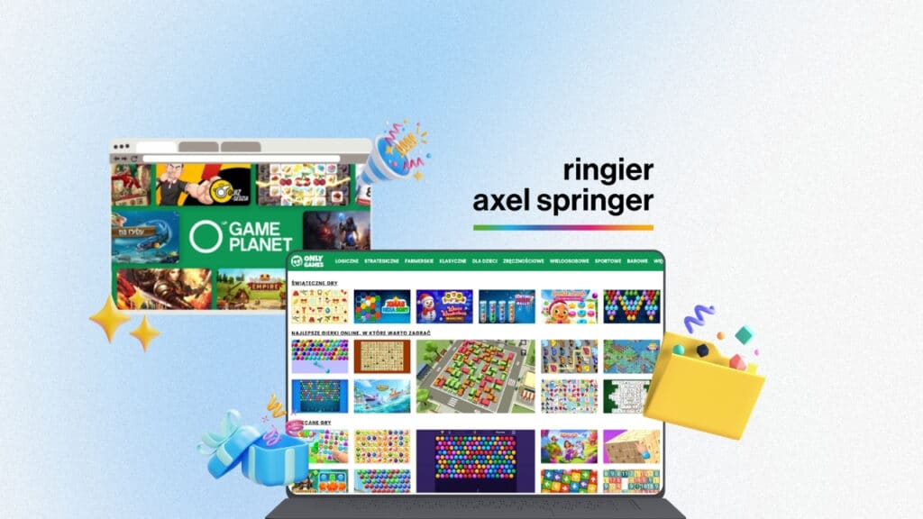 Ringier Axel Springer Polska digital gaming ecosystem featuring HTML5 games from GameDistribution